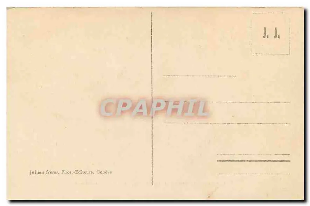 Auf den Gipfeln — Aiguille Verte und Mont-Blanc — J.J. 3162 - Rückseite
