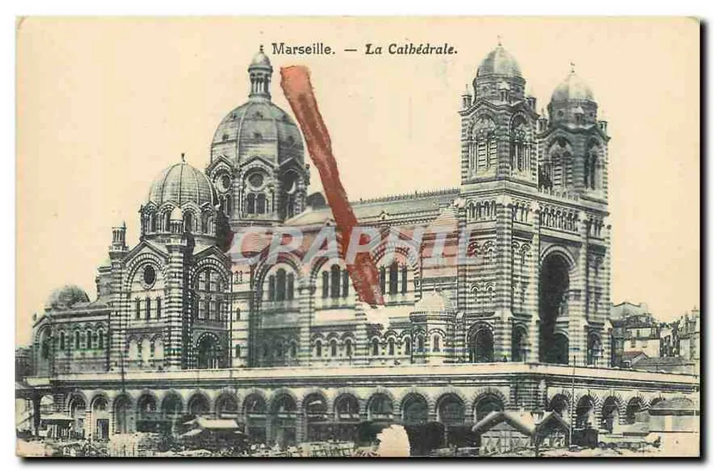 Marseille — La Cathédrale — Phototypie Vincent, Marseille - Frente