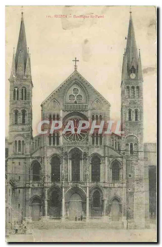 Reims — Basílica de São Remi — n°101 - Frente