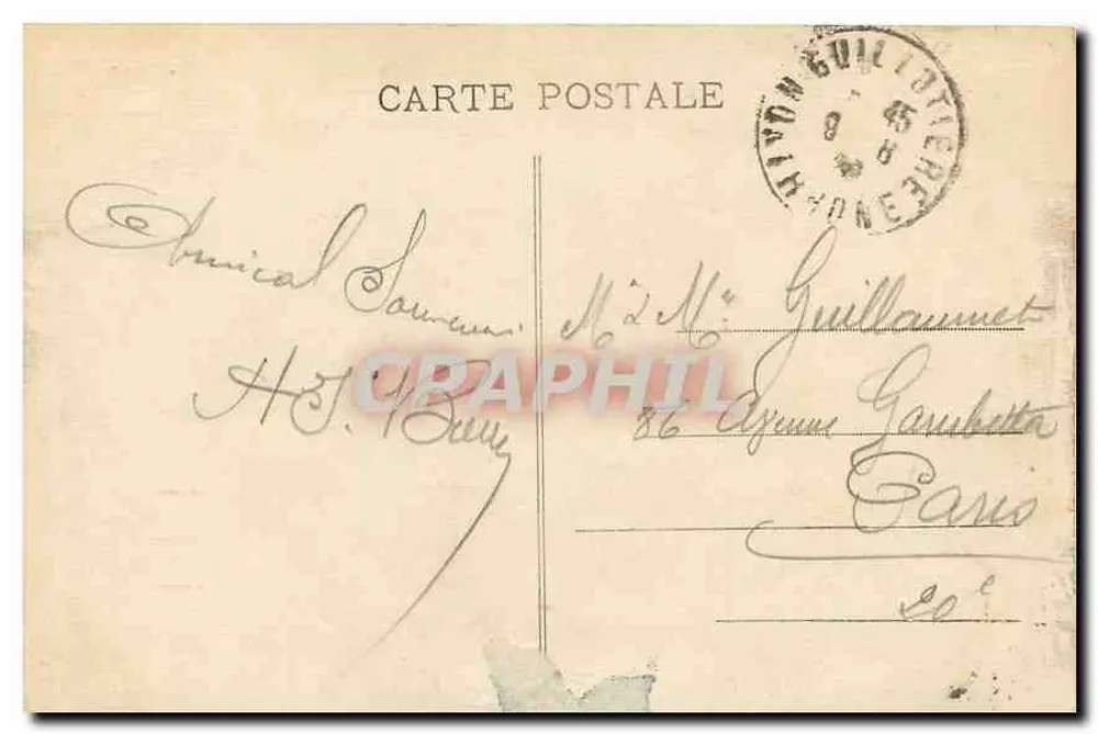 Vichy — Panoramablick auf die Kirche St-Louis — Idéaux - Rückseite