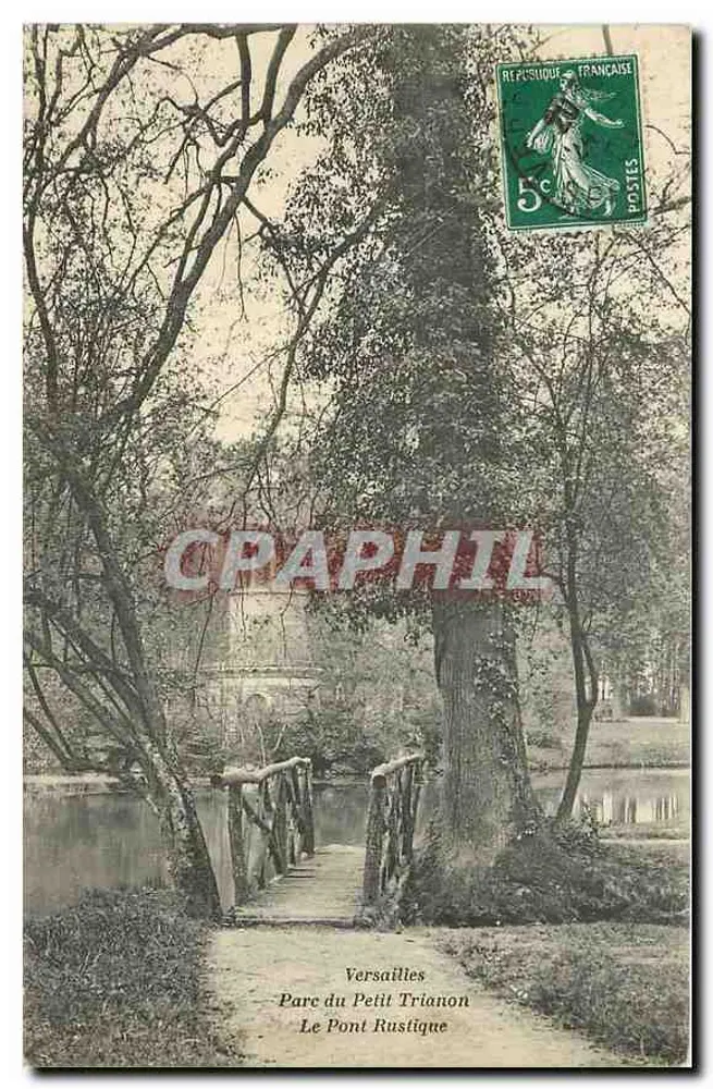 Versalhes - Parque do Petit Trianon - O Ponte Rustique — Sra. Moreau, editor Versalhes - Frente