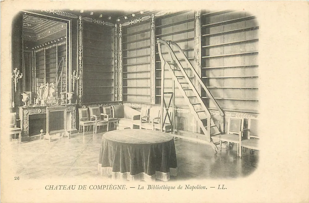 Castelo de Compiègne — A Biblioteca de Napoleão — LL. — N° 26 - Frente
