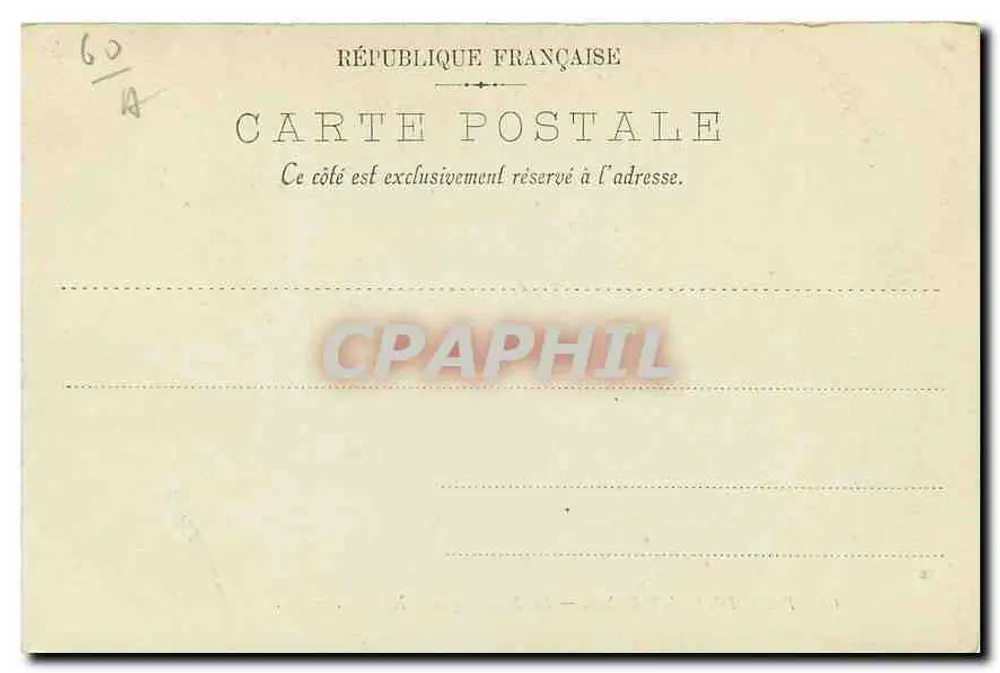 Castelo de Compiègne — A Biblioteca de Napoleão — LL. — N° 26 - Verso