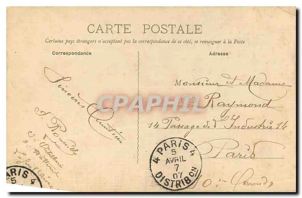 Charmes — O Castelo — L. Leclère, editor, La Fère (1) - Verso