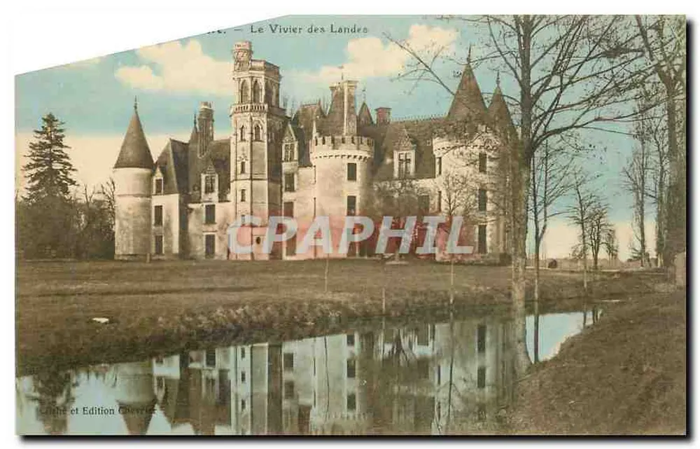 Der Vivier der Landes — Schloss mit Teich — Edition Chavrier - Vorderseite