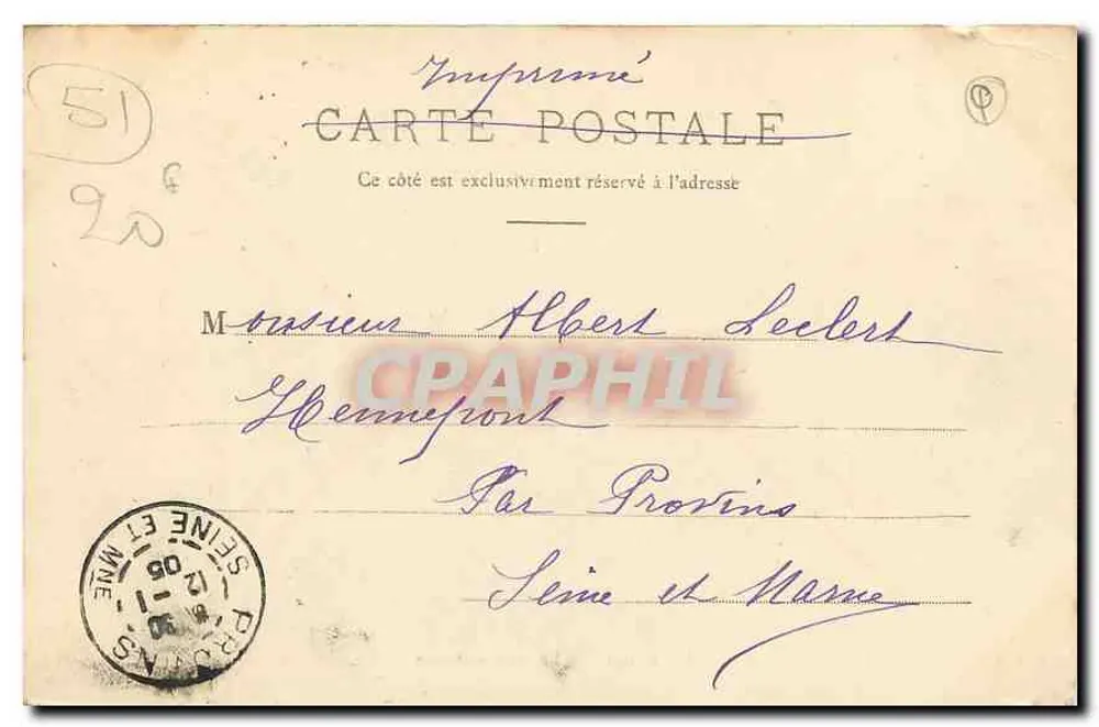 Reims — Esplanade Gares — E.N.B. n°42 - Verso
