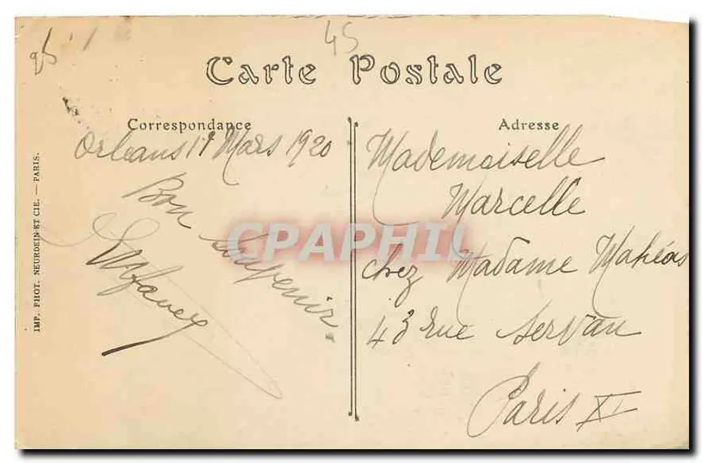 Olivet (Loiret) — O Restaurante Paul Foret — ND. Fot. - Verso
