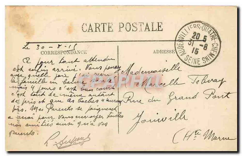 Paris — Die Basilika des Heiligen Herzens von Montmartre fertiggestellt — LL - Rückseite