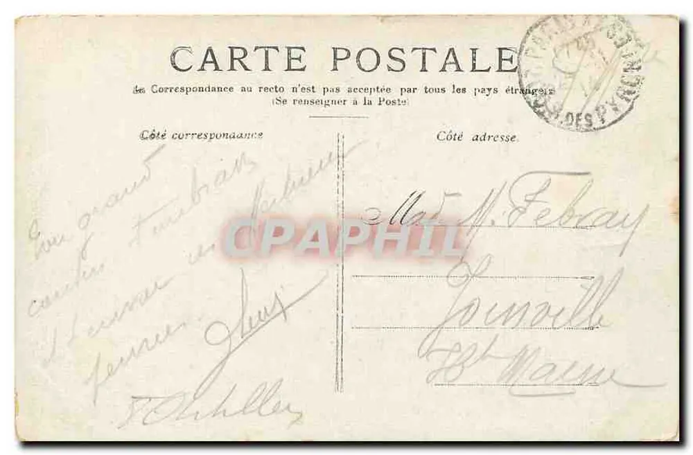 Paris — O Arco do Triunfo da Estrela - Verso