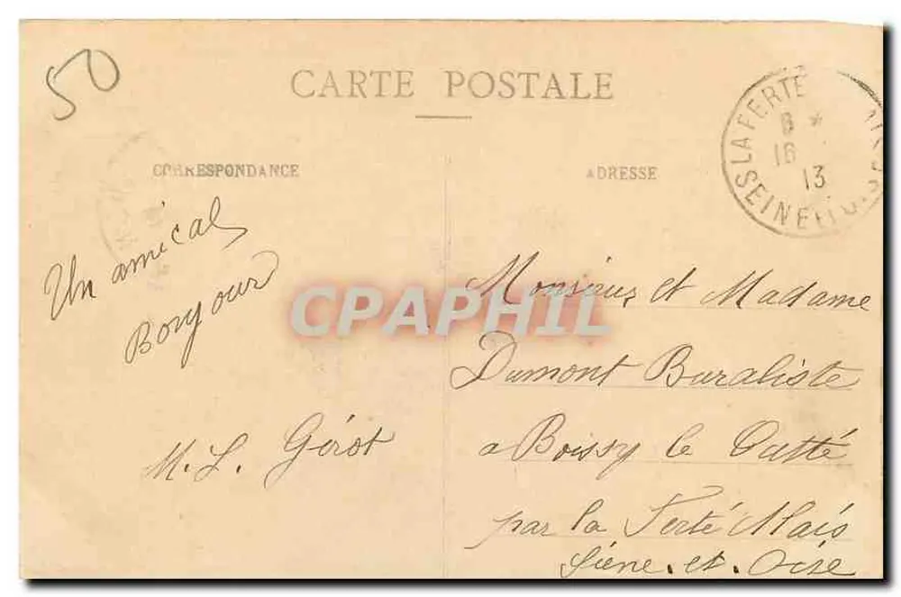Mont-Saint-Michel — Ansicht vom Süden — G.F. — Côte d'Émeraude - Rückseite