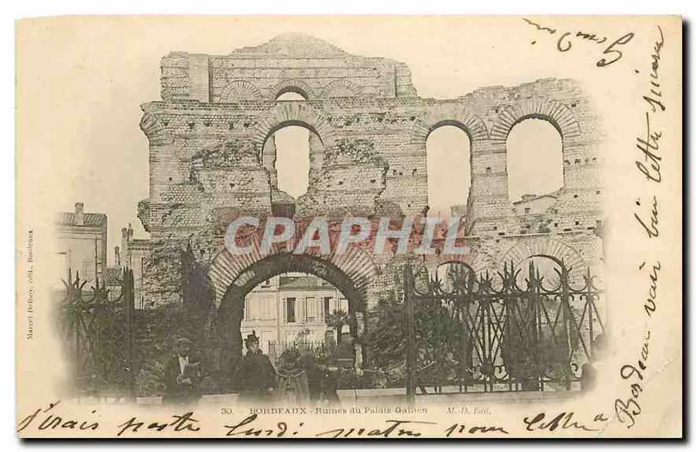 Bordeaux - Ruínas do Palácio Galien — Marcel Delbey, n°30 - Frente