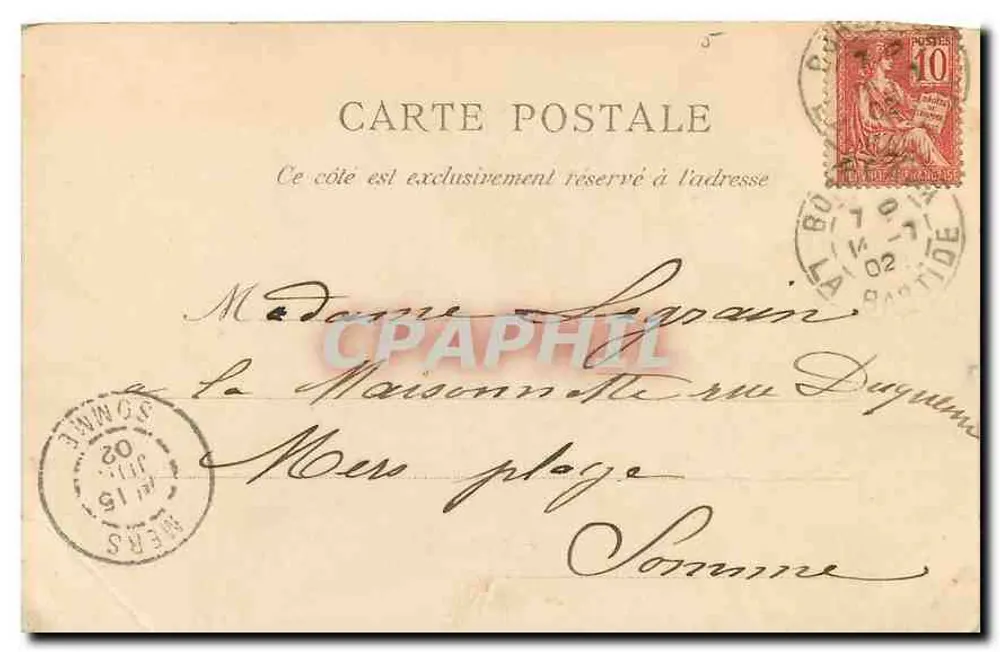 Bordeaux - Ruínas do Palácio Galien — Marcel Delbey, n°30 - Verso