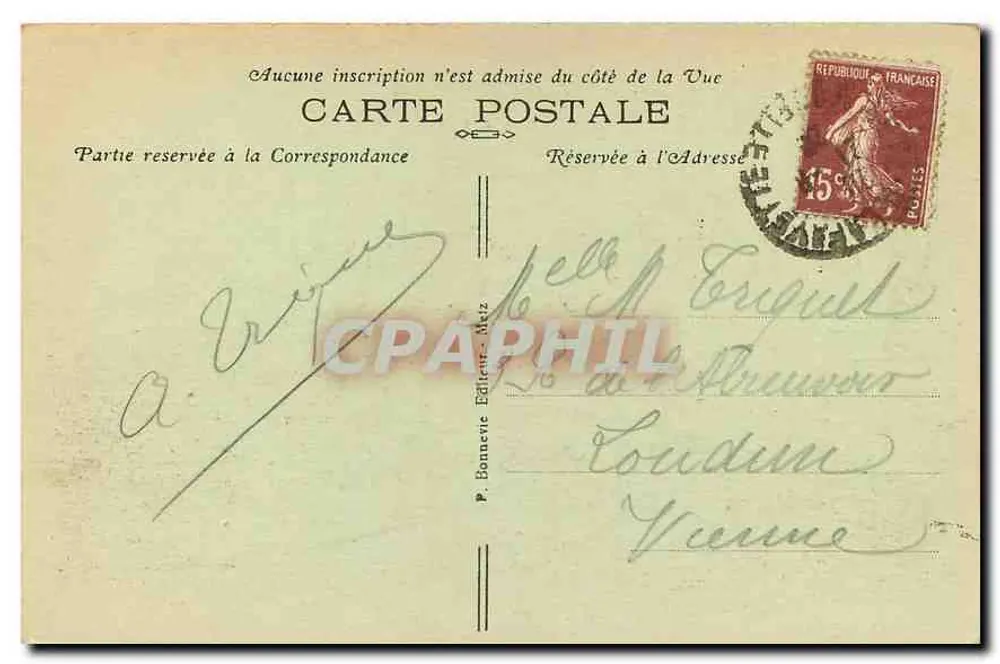 Metz — A Catedral — P. Bonnette Editora, n°216 - Verso
