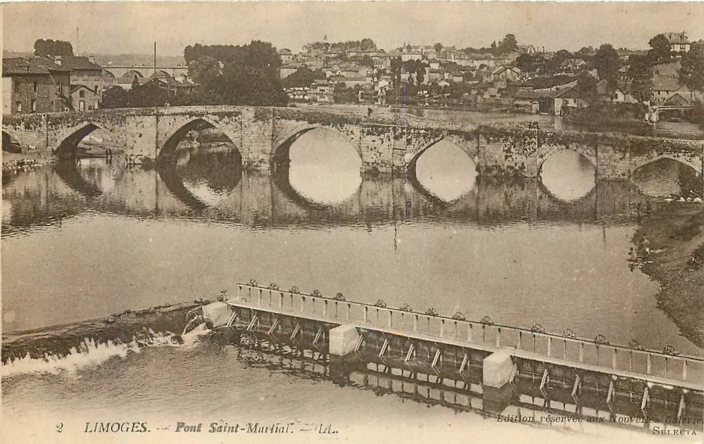 Limoges — Ponte Saint-Martial — Edição reservada às Nouvelles Galerie Selecta - Frente