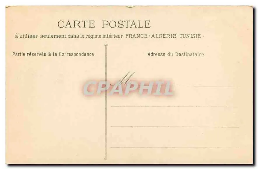 Marselha - A Praça dos Capuchinhos — editor Ph.-Autotype E. Lâcon, n° 649 - Verso