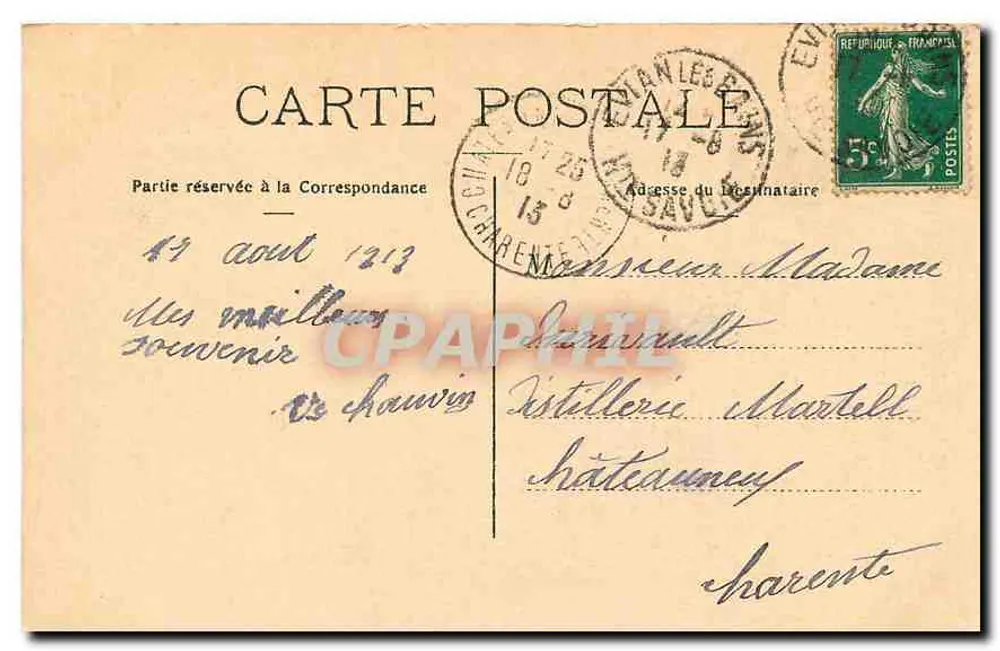 Evian-les-Bains — A Ermitagem — Coleção Fonte Oculta - Verso