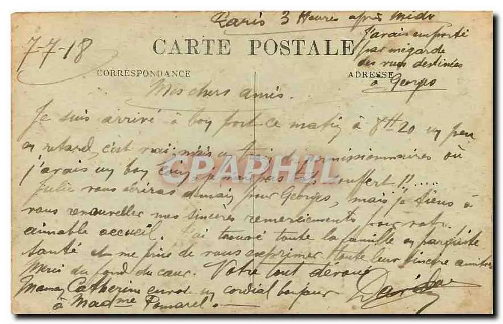 Bordeaux — Place d'Aquitaine — C.B. - Verso