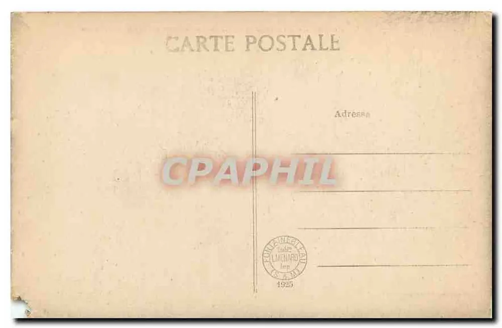 Palast von Fontainebleau — Das Schloss und der Karpfenteich — Verlag Lamenard, n°8 - Rückseite
