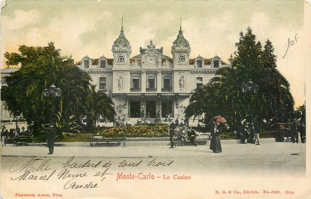 Monte-Carlo — O Casino — H.G. & Co., Zürich. No. 6187. - Frente