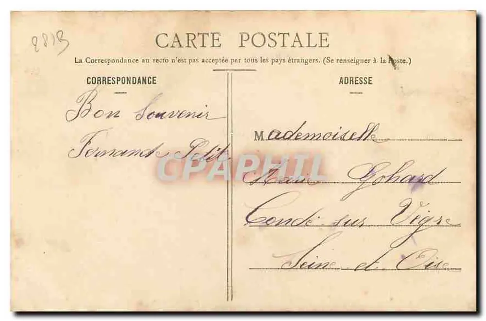 Dreux - Das Rathaus, erbaut unter François I — Ch. Foucault, Verlag Dreux, n°4 - Rückseite
