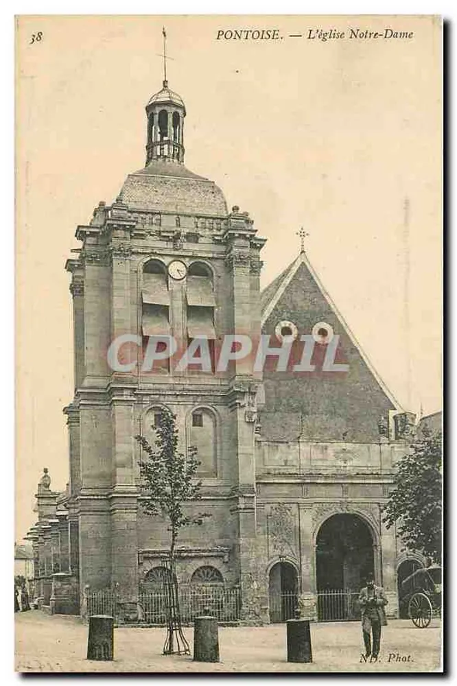 Pontoise — A Igreja de Nossa Senhora — N.B. Fot. - Frente