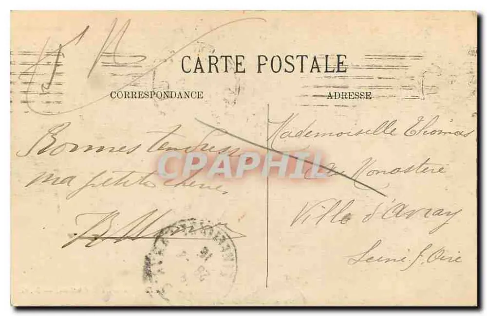 Fontainebleau - Pavillon des Kaisers und das Schloss — N.G. n°408 - Rückseite