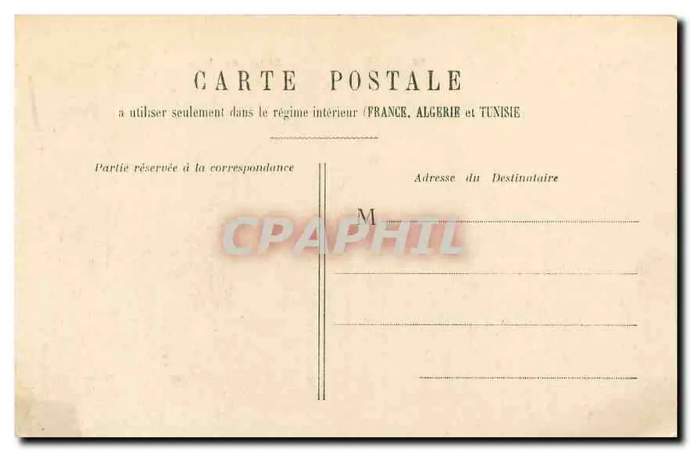 Poitiers — Hotel de Ville — H. L. - Verso
