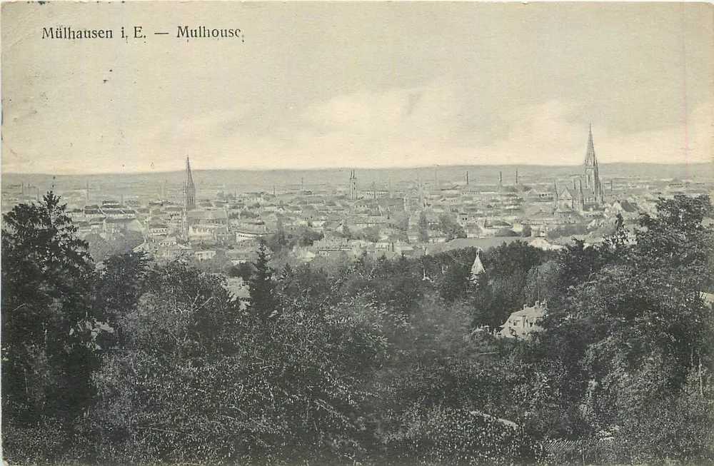 Mulhouse — Vista panorâmica — editor desconhecido, número de série não visível - Frente