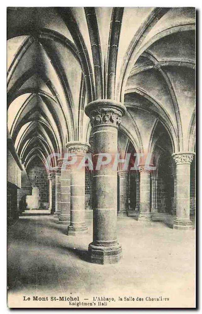 Mont St-Michel — Die Abtei, der Rittersaal - Vorderseite
