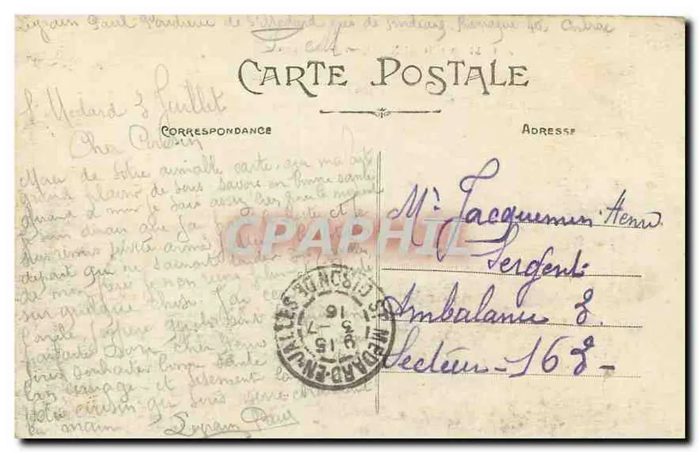 Bordeaux - Quai de Bourgogne — vue du port avec voiliers et char à cheval — A.H.-53 - Verso