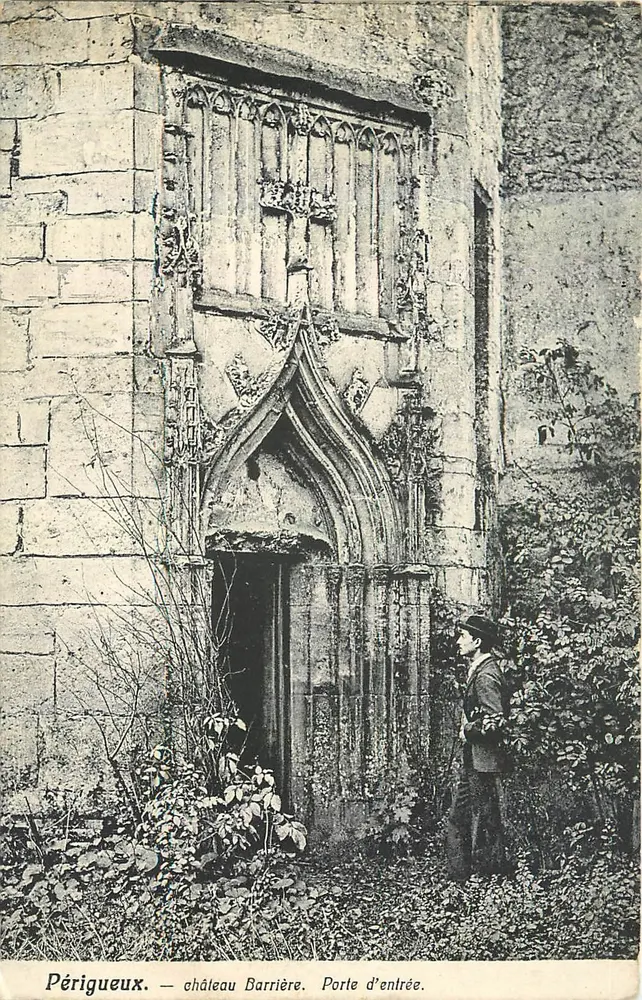 Périgueux — castillo Barrière. Puerta de entrada. - Anverso