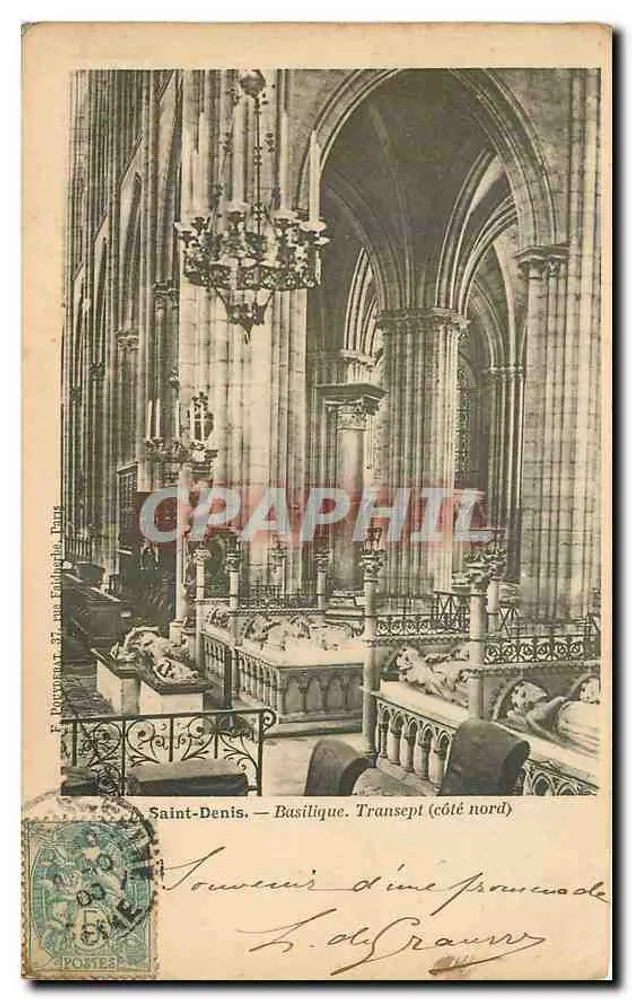 Saint-Denis — Basílica. Transepto (lado norte) — Editor: Fotógrafo F. au Fils, Paris - Frente