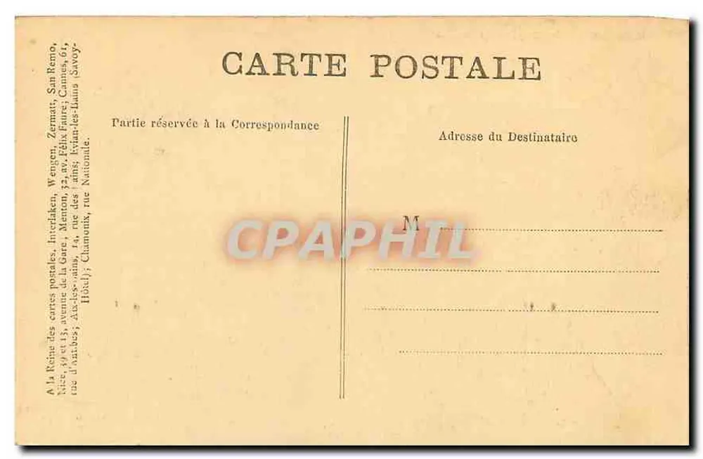 Chamonix — Cadeia das Aiguilles — Editor não visível - Verso
