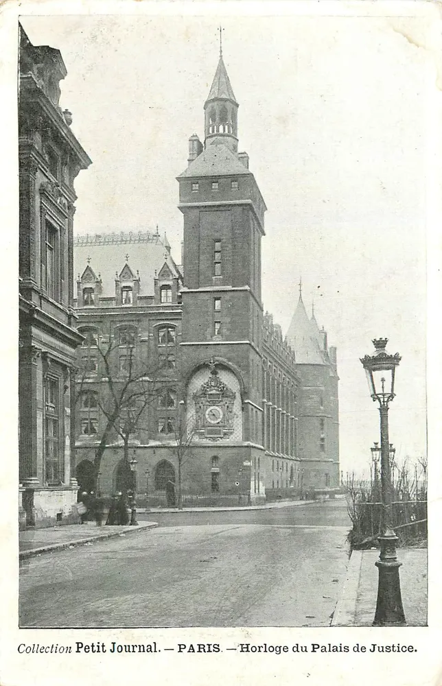 Uhr des Palais de Justice — Paris — Sammlung Petit Journal - Vorderseite