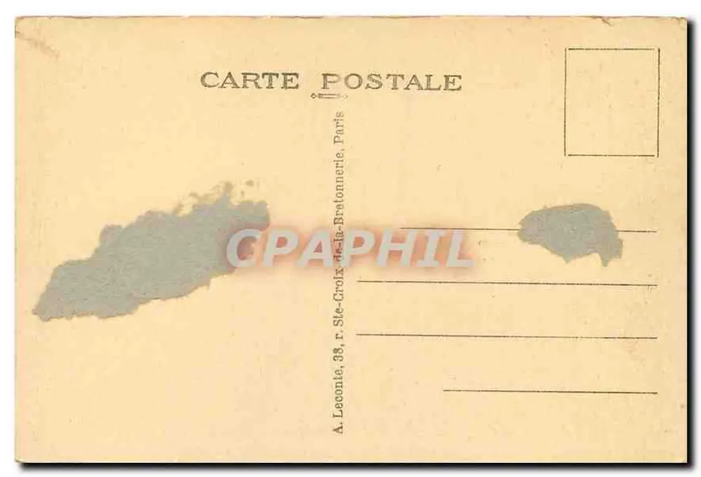 Paris - Porta Saint-Martin - Porta Saint-Martin — editor A. Leconie, 33, r. Ste-Croix-de-la-Bretonnette, Paris - Verso