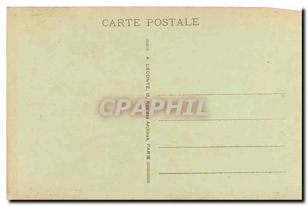Paris - O Hotel de Ville - The Town-Hall - A. L. - Verso