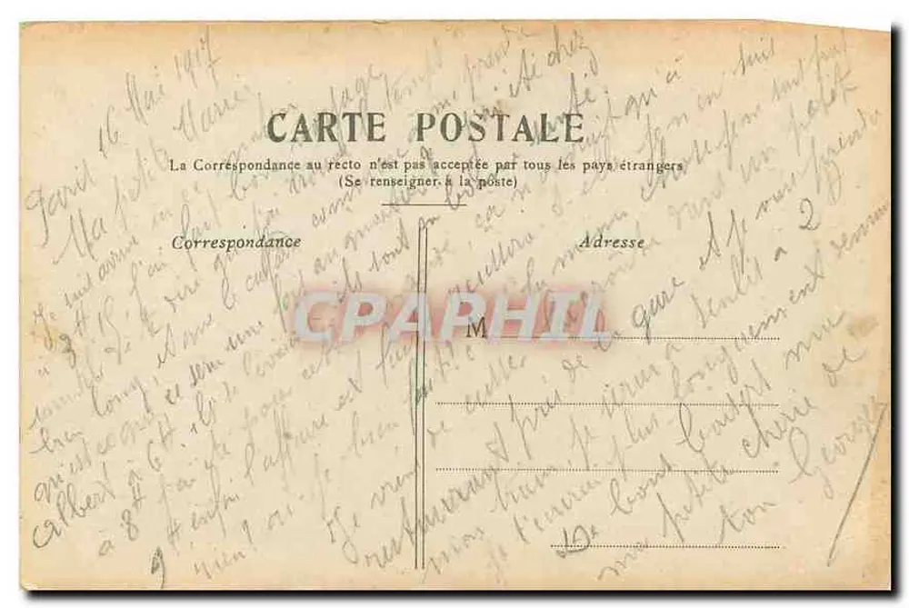 Paris — O Palácio do Trocadero — editor não identificado - Verso