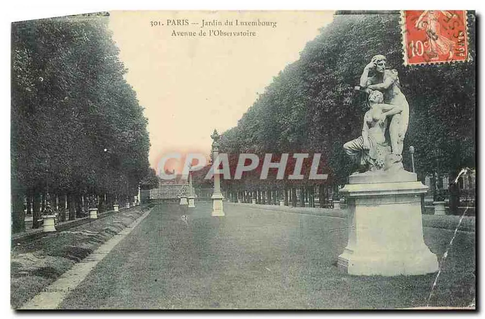 Paris — Luxembourg-Garten — Avenue de l'Observatoire — Verlag: M. Léon, Paris - Vorderseite