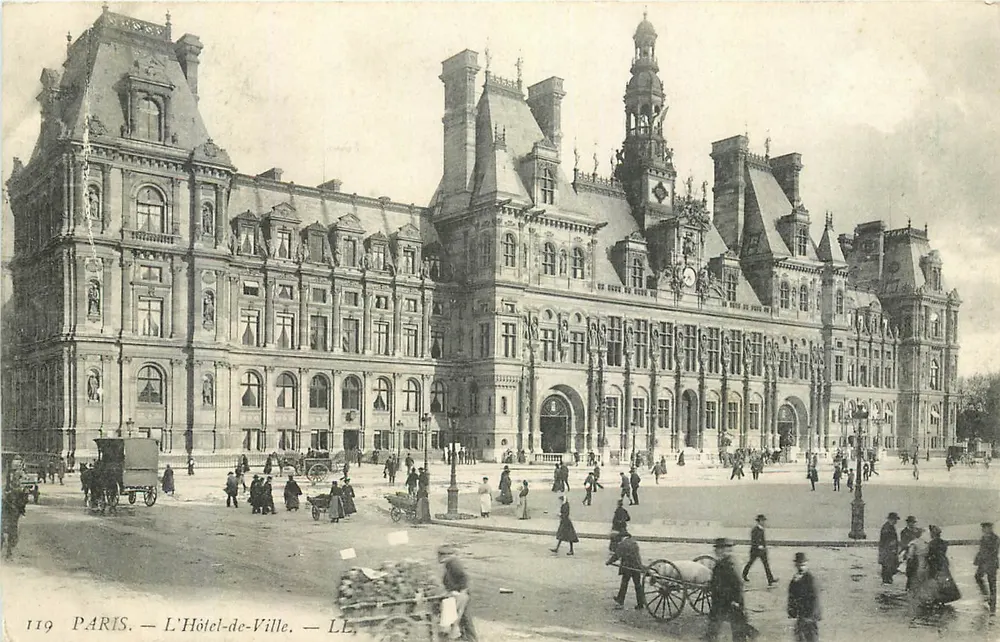 Paris — O Hôtel-de-Ville — LL, n° 119 - Frente