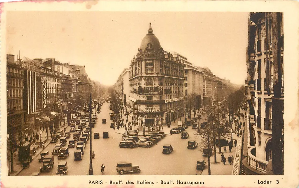 Paris - Boulevard des Italiens - Boulevard Haussmann — Lader 3 - Vorderseite