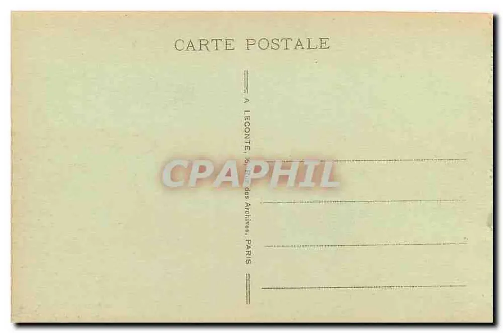 Paris - Túmulo de Napoleão - A. L. - Verso