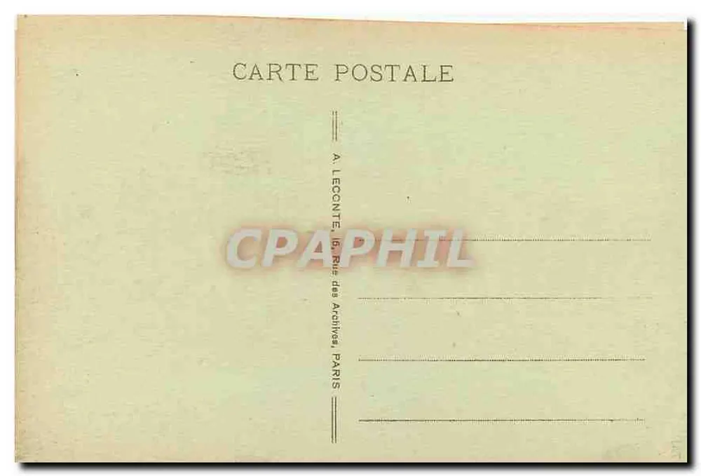 Paris - La Madeleine - The Madeleine - A. L. - Verso