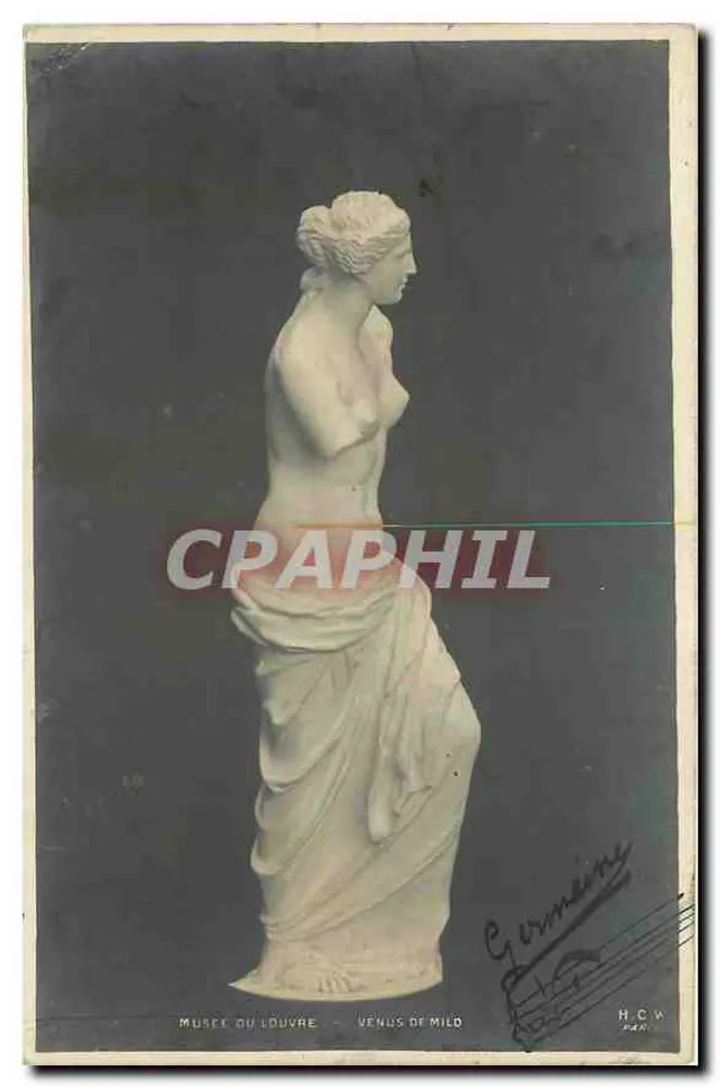Museu do Louvre — Vênus de Milo — Germaine H.C.W. Paris - Frente