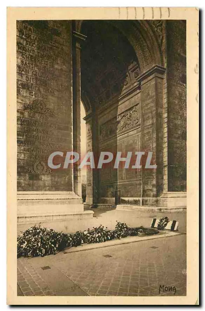Arc de Triomphe — Grab des Unbekannten Soldaten — Verlag Mona - Vorderseite