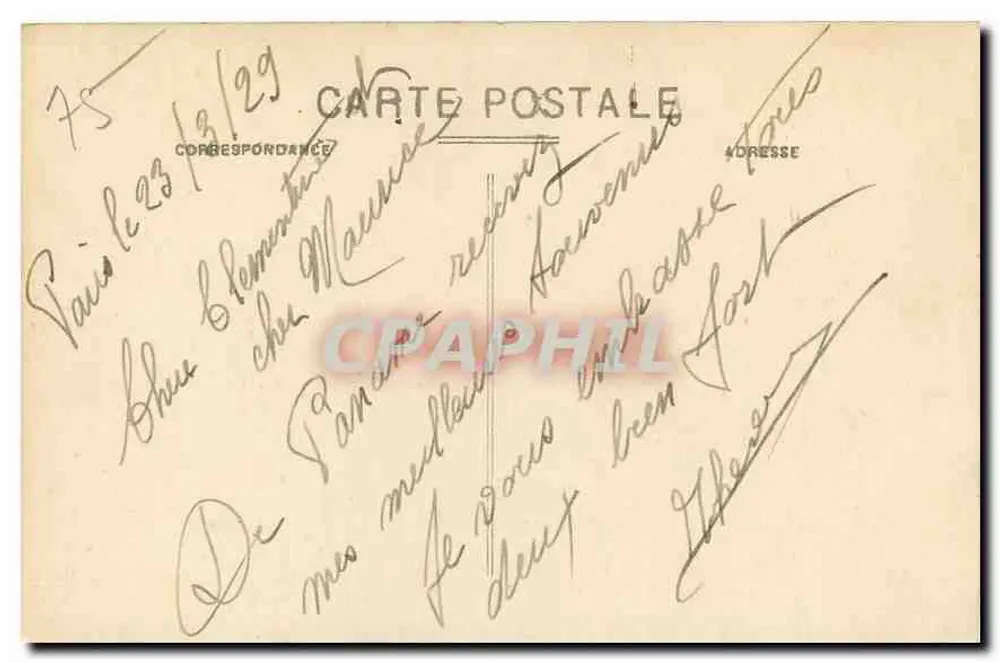 Paris - La Gare Saint-Lazare (Côté Rome) — éditeur M. 23 M - Verso