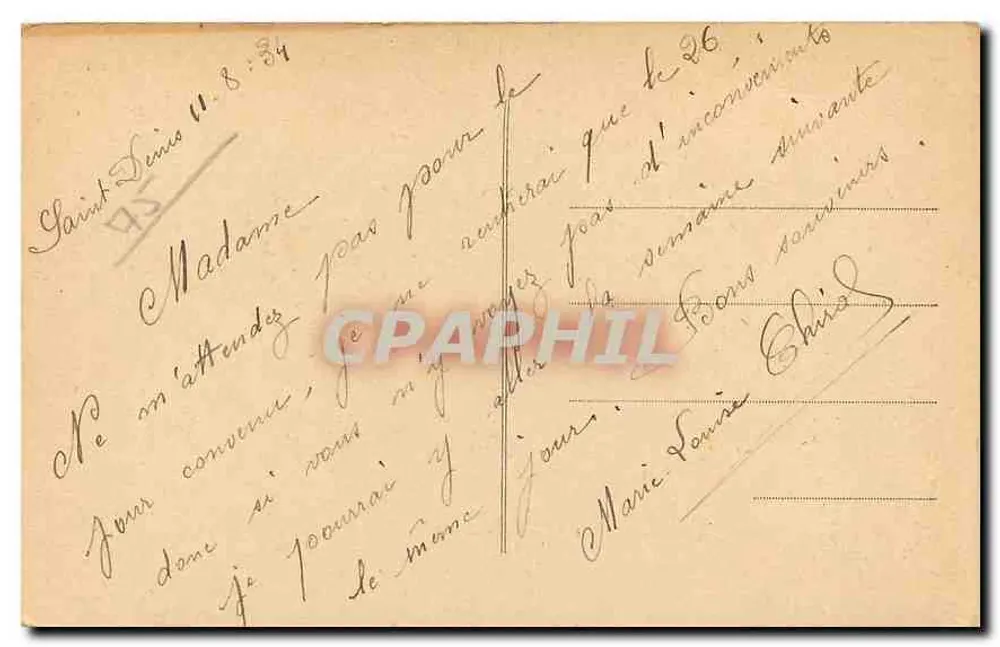 Paris — O Hôtel de Ville — editor Paris, n° 105 - Verso