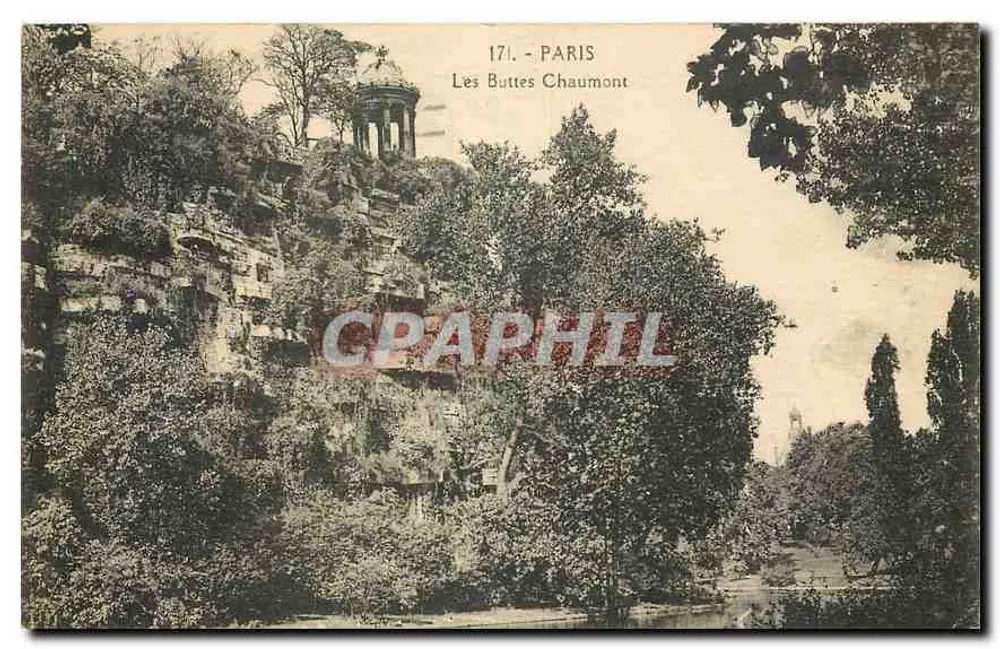 As Buttes Chaumont — Paris — editor não identificado, número de série 171 - Frente