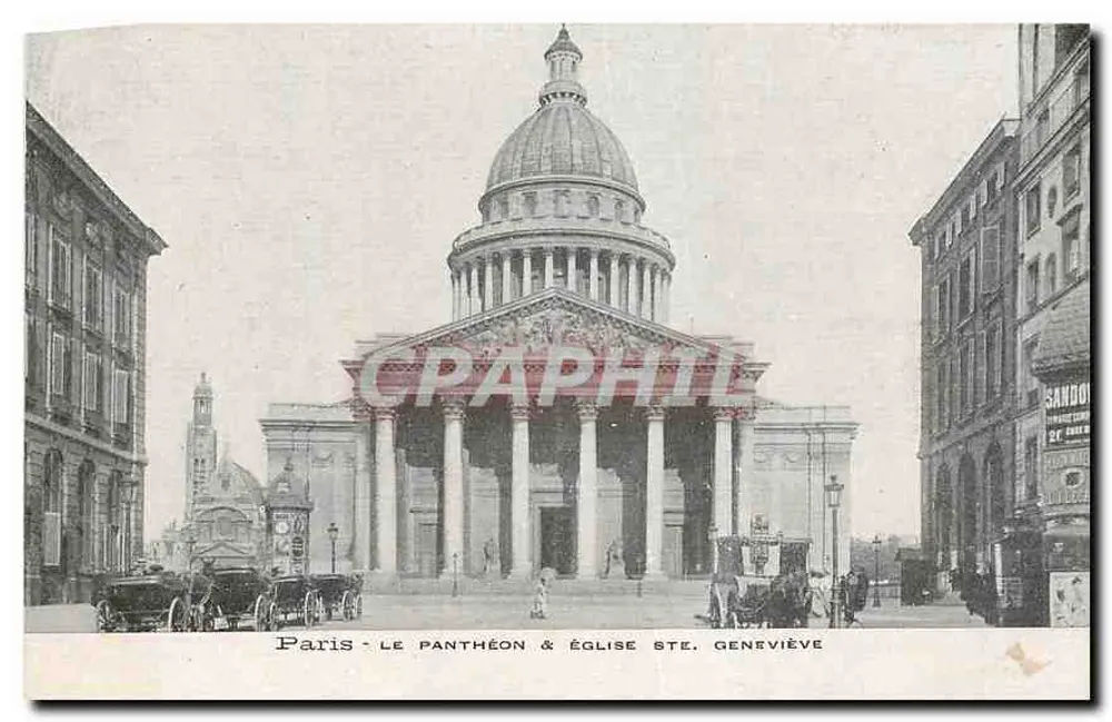 Paris - Le Panthéon & Église Ste. Geneviève — Sando - Recto