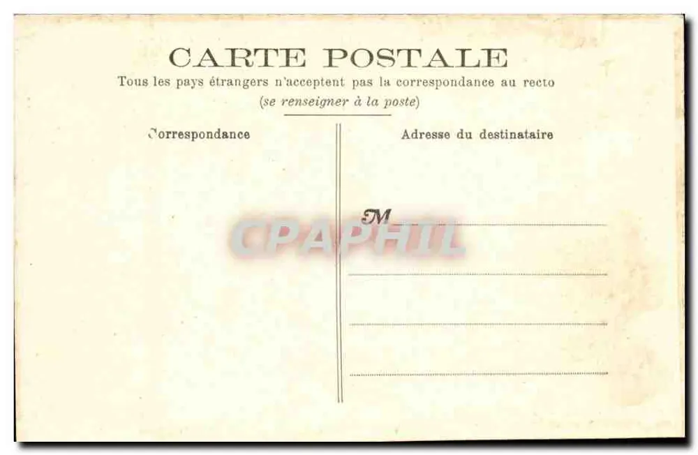 Château de la Poupardière — Saint-Martin-de-la-Place (M-et-L.) — Fr. Voeckler, phot., Sanmur, déposé - Verso