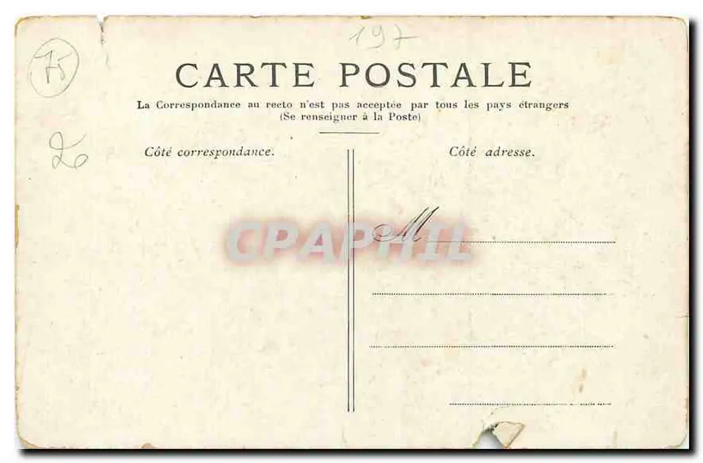 PARIS — Le Petit-Palais, Champs-Élysées — éditeur imprimeur non visible, n° de série 502 - Verso